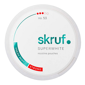 skruf super white nikotiinipussit