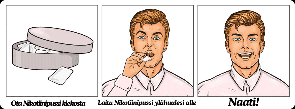 miten nikotiinipusseja käytetään